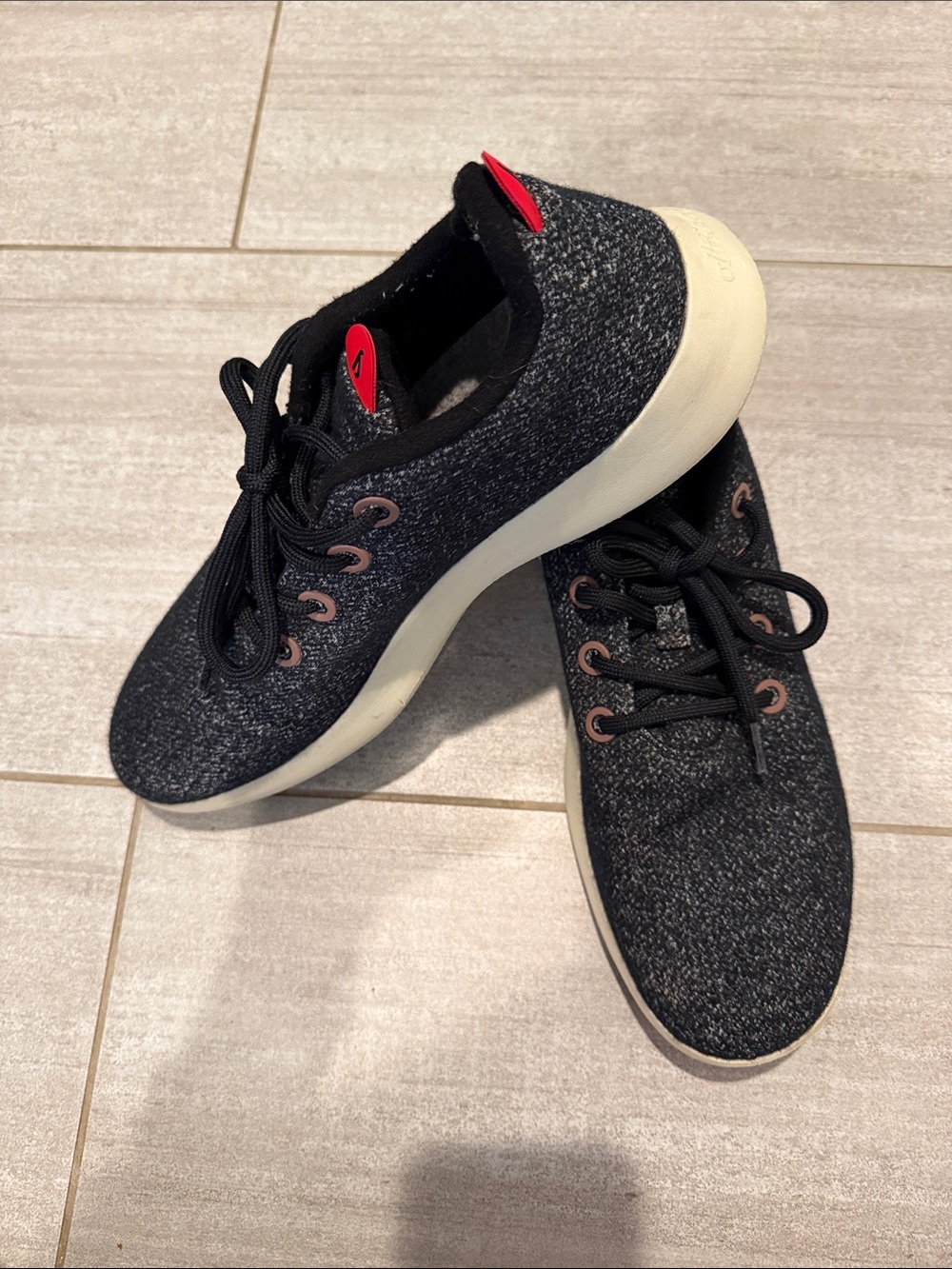 LIMITED EDITION ALLBIRDS WOOL RUNNER MIZZLES NATURAL BLACK/KIA RED MENS SIZE 12